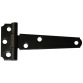 Penture anglaise légère - L : 75 mm - fixation murale - 20.5 x 1.5 mm - noi