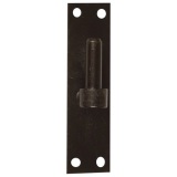 Gond sur platine bout droit - D16 - H 120 mm - 40 x 3 mm - noir