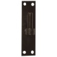 Gond sur platine bout droit - D16 - H 120 mm - 40 x 3 mm - noir
