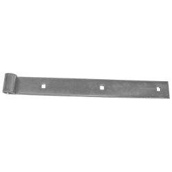 Penture bout droit - D14 - L : 300 mm - 30 x 4 mm - zingué blanc