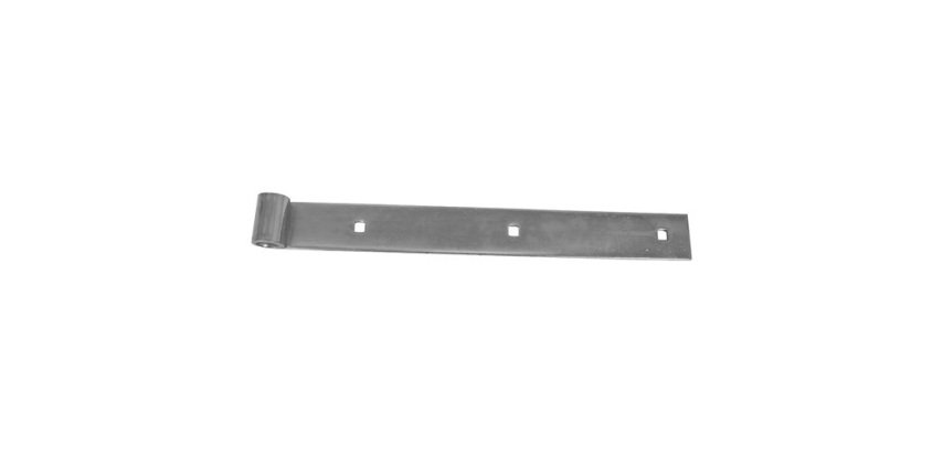 Penture bout droit - D14 - L : 400 mm - 30 x 4 mm - zingué blanc