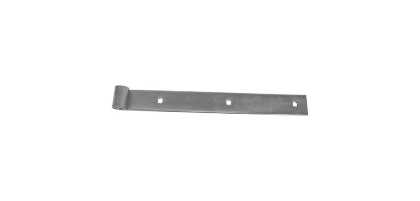 Penture bout droit - D14 - L : 700 mm - 35 x 4 mm - zingué blanc