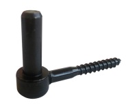 Gond à visser tirefond - D16 - L : 90 mm - d10 - noir