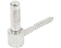 Gond à visser tirefond - D16 - L : 90 mm - d10 - zingué blanc