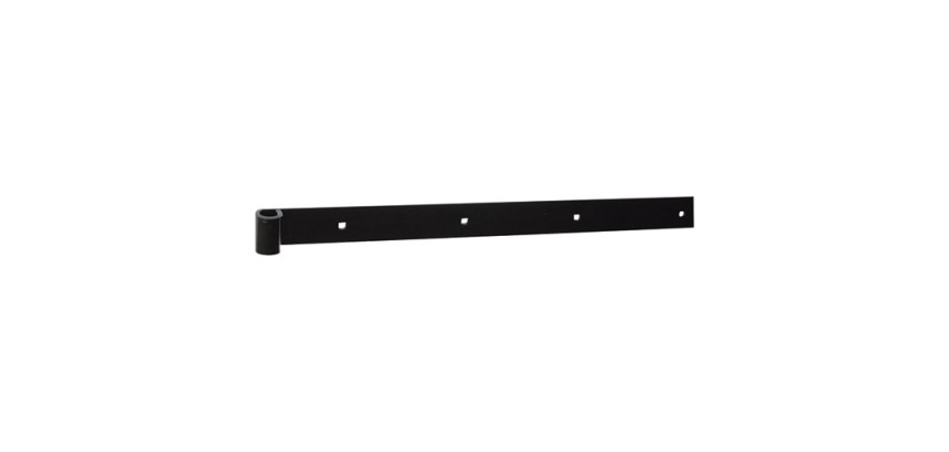 Penture bout droit - D14 - L : 300 mm - 30 x 4 mm - noir