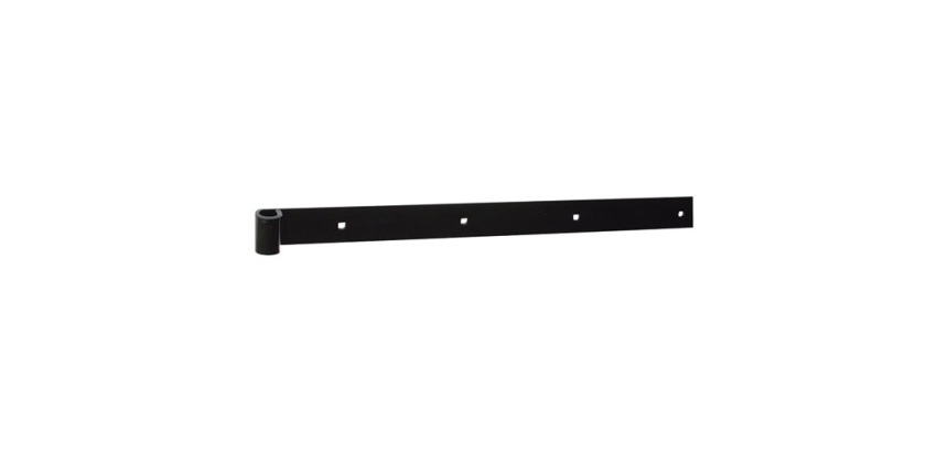 Penture bout droit - D14 - L : 600 mm - 35 x 4 mm - noir