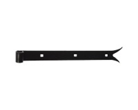 Penture bout queue de carpe - D14 - L : 300 mm - 30 x 4 mm - noir