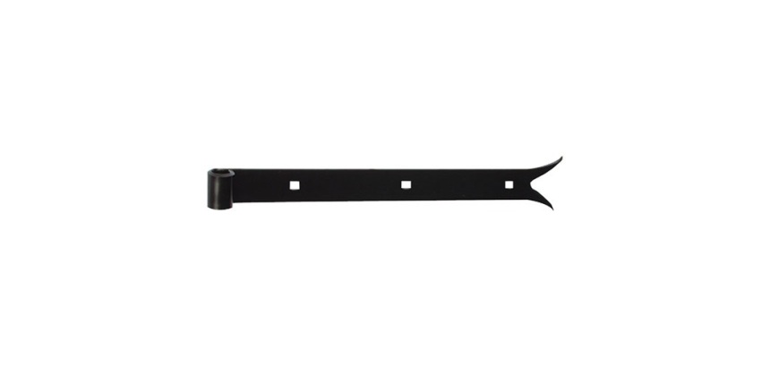 Penture bout queue de carpe - D14 - L : 400 mm - 30 x 4 mm - zingué blanc