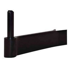 Gond à sceller renforcé - D14 - 130 x 35 x 4 mm - noir