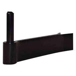 Gond à sceller renforcé - D14 - 130 x 35 x 4 mm - noir