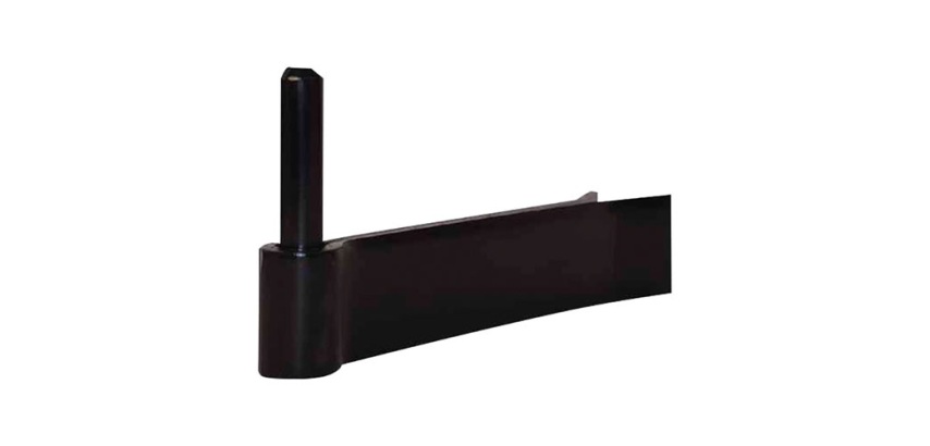 Gond à sceller renforcé - D14 - 130 x 35 x 4 mm - noir
