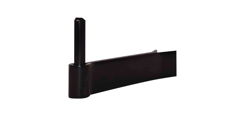 Gond à sceller renforcé - D14 - 130 x 35 x 4 mm - noir