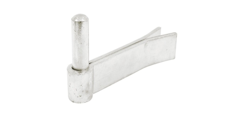 Gond à sceller renforcé - D14 - 130 x 35 x 4 mm - zingué blanc