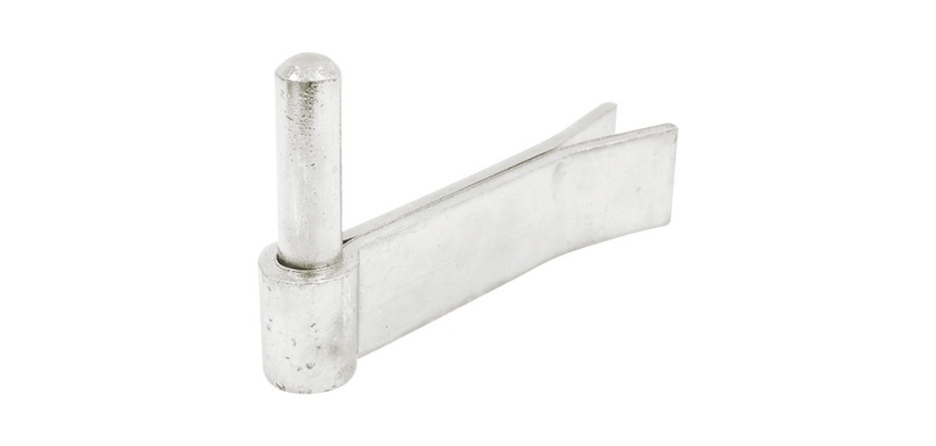 Gond à sceller renforcé - D14 - 130 x 35 x 4 mm - zingué blanc