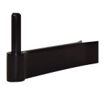 Gond à sceller renforcé - D16 - 130 x 40 mm x 5 mm - noir