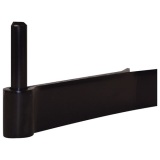 Gond à sceller renforcé - D16 - 130 x 40 mm x 5 mm - noir