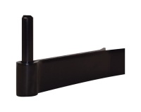 Gond à sceller renforcé - D16 - 130 x 40 mm x 5 mm - noir