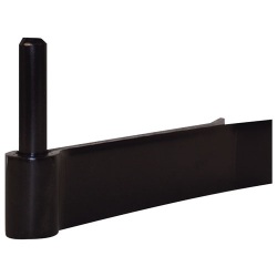 Gond à sceller renforcé - D16 - 130 x 40 mm x 5 mm - noir