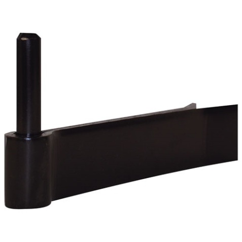 Gond à sceller renforcé - D16 - 130 x 40 mm x 5 mm - noir