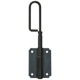 Verrou baïonnette à visser - D12 - L : 200 mm - platine - 80 X 60 x 1 mm -