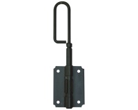 Verrou baïonnette à visser - D12 - L : 200 mm - platine - 80 X 60 x 1 mm -