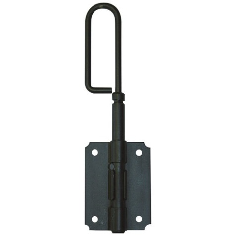Verrou baïonnette à visser - D14 - L : 398 mm - platine - 90 X 66 x 1 mm -