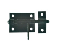 Verrou de box à visser et gâche - L : 80 mm - L : 60 mm - l : 48 mm - noir