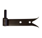 Gond à plaquer bout queue de carpe - axe amovible - D14 - 160 x 35 x 4 mm -