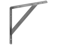 Console renforcée 300 x 300 - 35 x 4 mm - zingué blanc