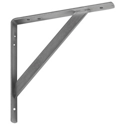 Console renforcée 300 x 300 - 35 x 4 mm - zingué blanc