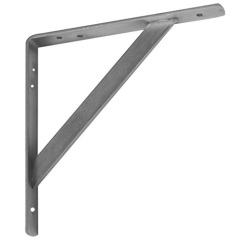 Console renforcée 200 x 200 - 25 x 4 mm - zingué blanc