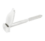 Tourniquet marseillais à vis bois - D10 - L : 130 mm - zingué blanc