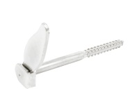 Tourniquet marseillais à vis bois - D10 - L : 130 mm - zingué blanc