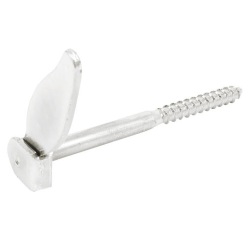 Tourniquet marseillais à vis bois - D10 - L : 130 mm - zingué blanc