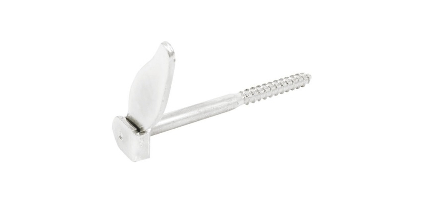 Tourniquet marseillais à vis bois - D10 - L : 130 mm - zingué blanc