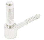 Gond à visser tirefond - D14 - L : 90 mm - d10 - zingué blanc