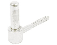 Gond à visser tirefond - D14 - L : 90 mm - d10 - zingué blanc