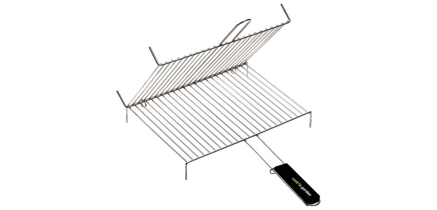 Grille à pieds double 40x30cm 1 poignée soft touch