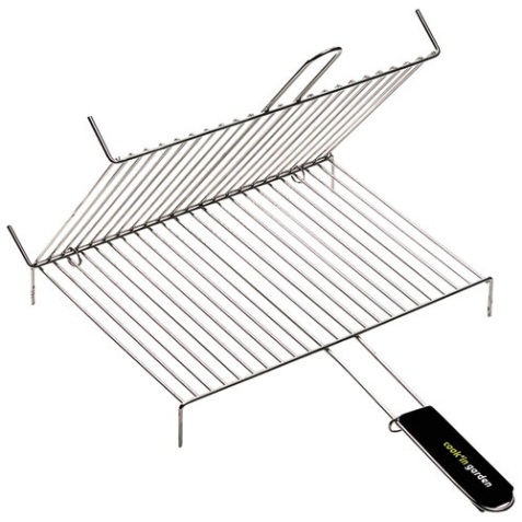 Grille à pieds double 40x30cm 1 poignée soft touch
