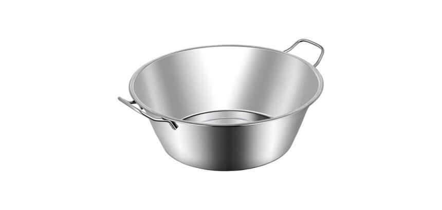 Bassine à gras et à confiture 38 cm Inox
