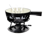 Service à fondue 24 cm Noir - Alpestre