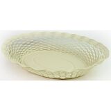 Corbeille à pain 25 x 18 cm Blanc Vanille - Vintage