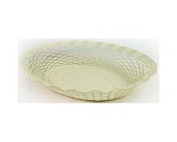 Corbeille à pain 30 x 24 cm Blanc Vanille - Vintage