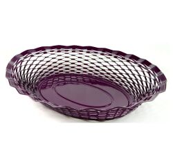 Corbeille à pain 30 x 24 cm Prune - Vintage