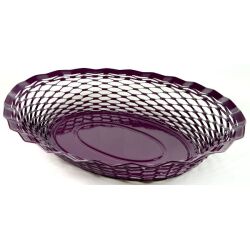 Corbeille à pain 30 x 24 cm Prune - Vintage