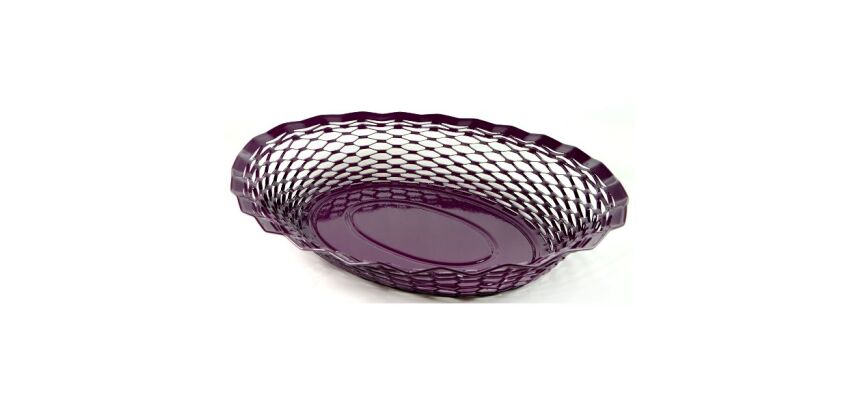 Corbeille à pain 30 x 24 cm Prune - Vintage