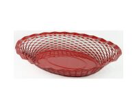 Corbeille à pain 25 x 18 cm Rouge - Vintage