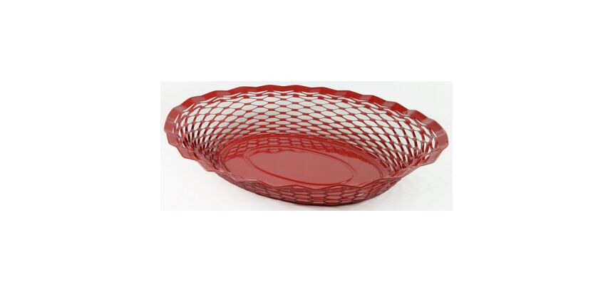Corbeille à pain 30 x 24 cm Rouge - Vintage