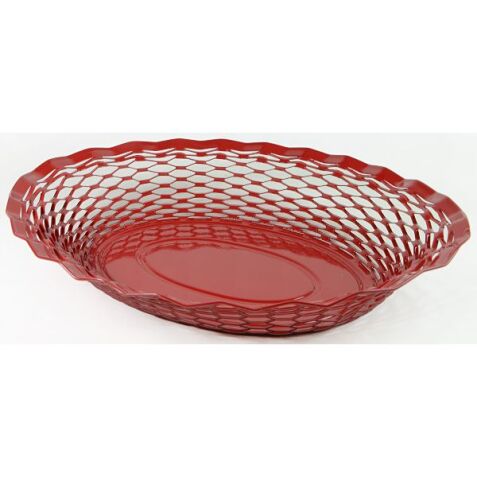 Corbeille à pain 30 x 24 cm Rouge - Vintage