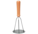 Pilon presse purée inox manche bois
